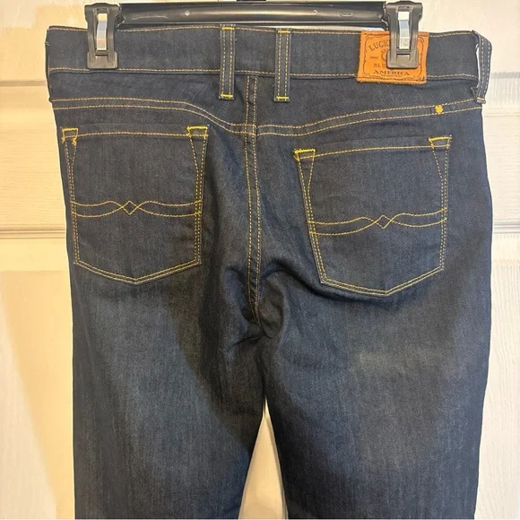 Lucky Brand Charlie Flare Fit Blue Dark Wash Jeans Womens 4x27 - Picture 6 of 11